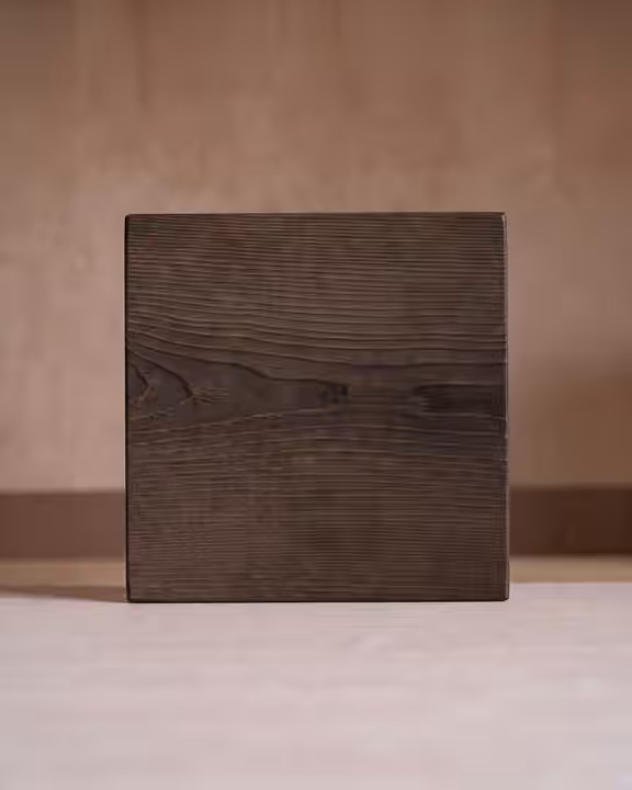 Brushed wood finish sample