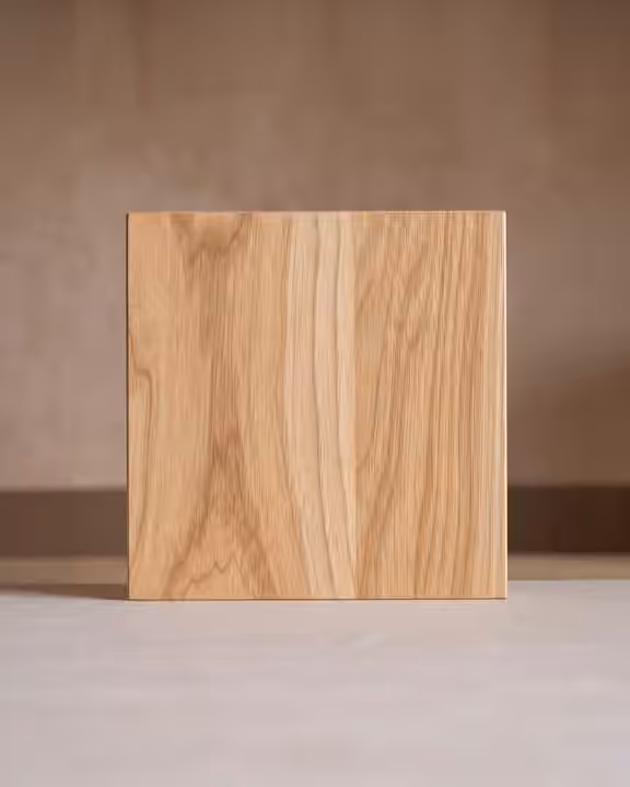 Natural wood finish sample